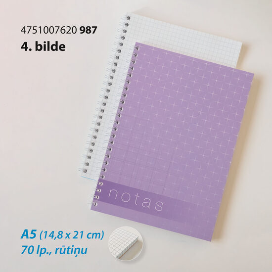 A5 - ar spirāli